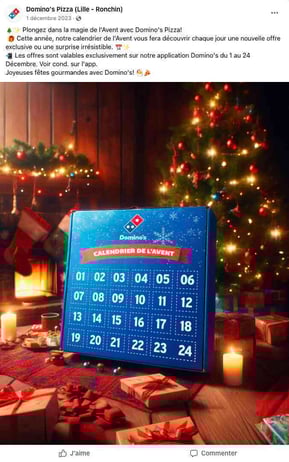 Domino's Digital Pizza Advent Calendar