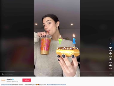 Dunkin 'Donuts X Charli D'A Amalio