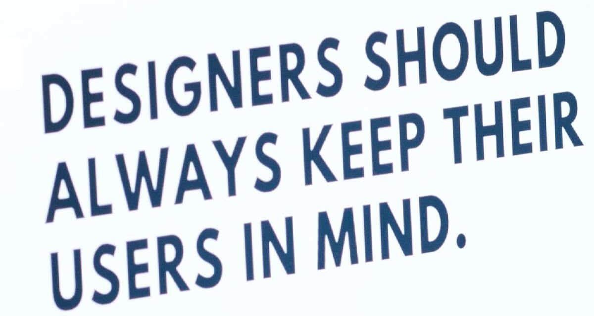 UX Design improves the end user experience