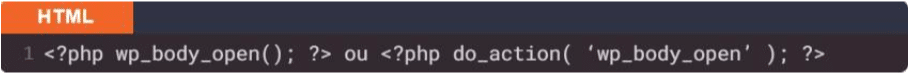 Screenshot illustrating how to place a code snippet on WordPress