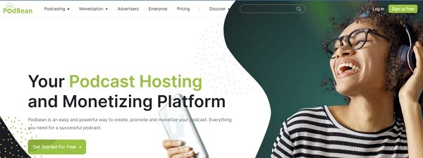 Podcast Podbean platform
